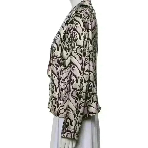 LOYD FORD Printed Silky Blazer - Picture 3 of 3